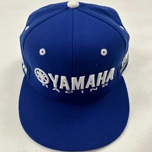 Yamaha Blue and White Racing Snapback Hat